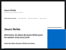 Tablet Screenshot of jour-ferie.info